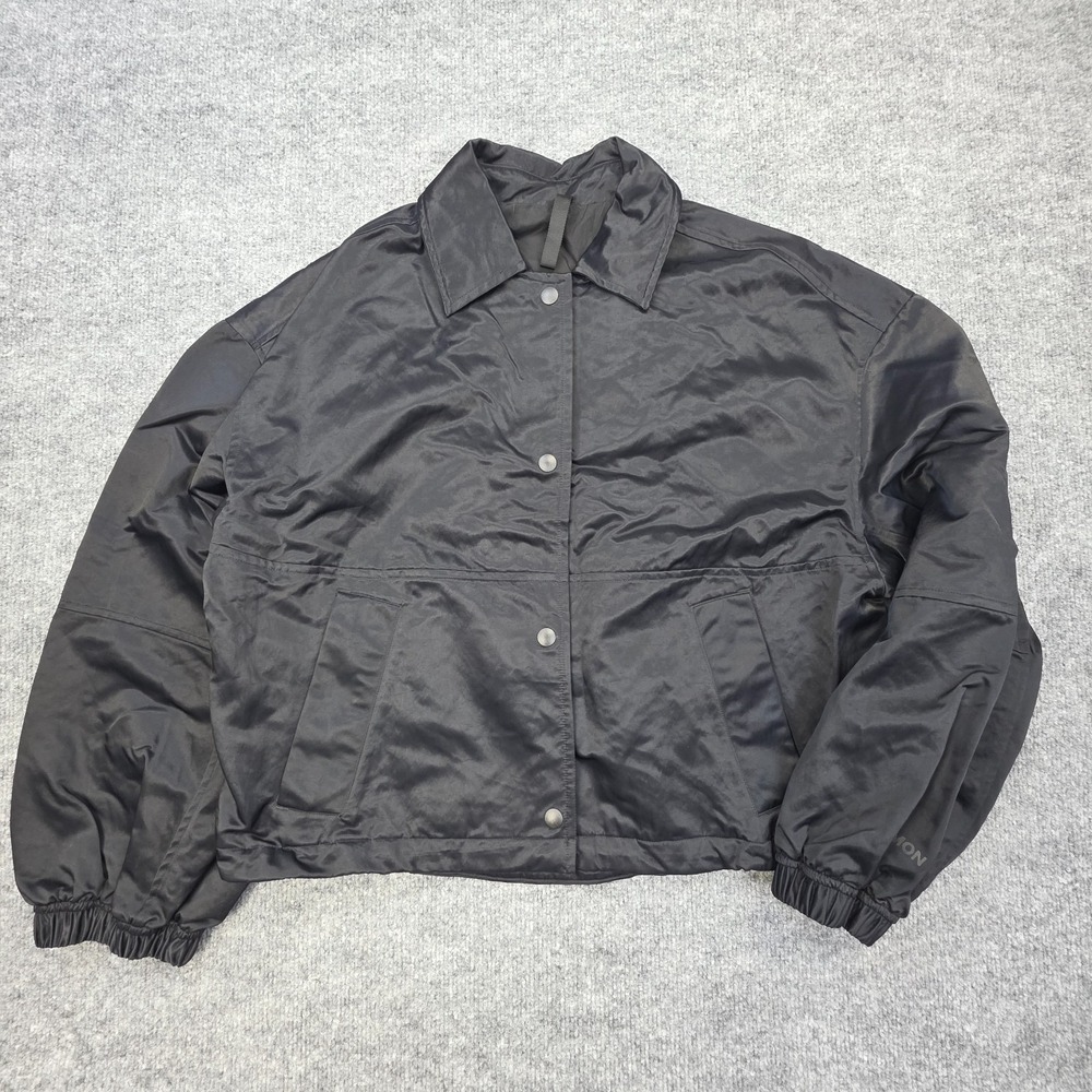 Lululemon Coach's Jacket Women's XS Black lw4cgps Snap Football Season